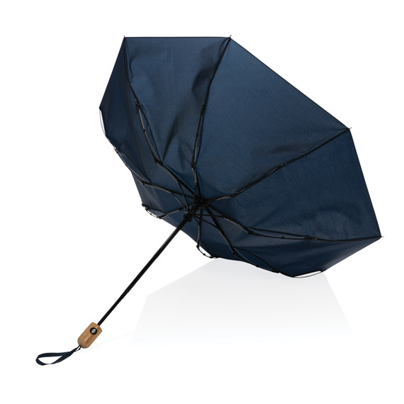 Parapluie publicitaire 21" automatique rPET 190T et bambou Impact AWARE™