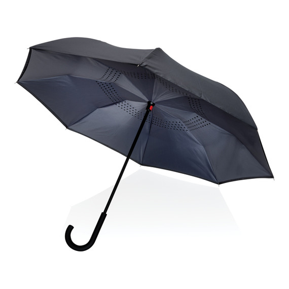 Parapluie publicitaire réversible 23" en rPET 190T Impact AWARE™