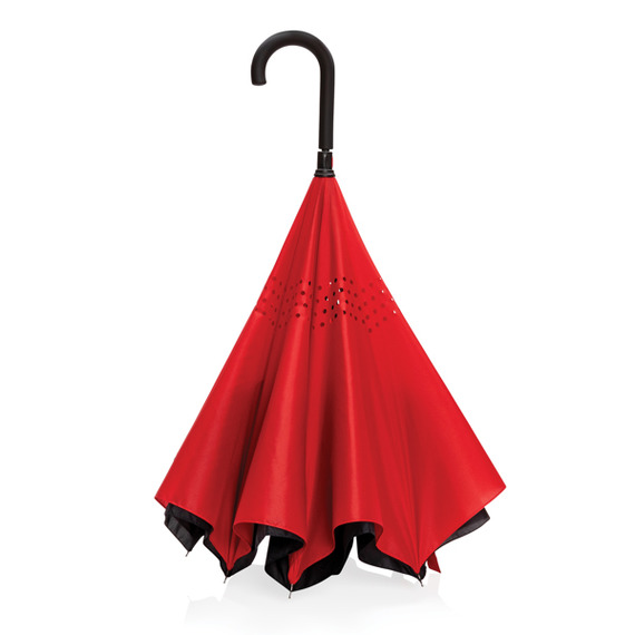 Parapluie publicitaire réversible 23" en rPET 190T Impact AWARE™