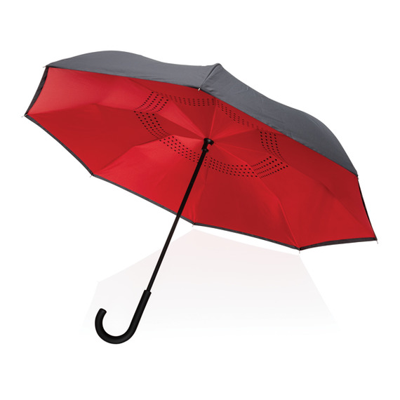 Parapluie publicitaire réversible 23" en rPET 190T Impact AWARE™