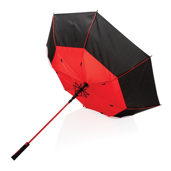 Parapluie publicitaire tempête 27" en rPET ouverture auto Impact AWARE™