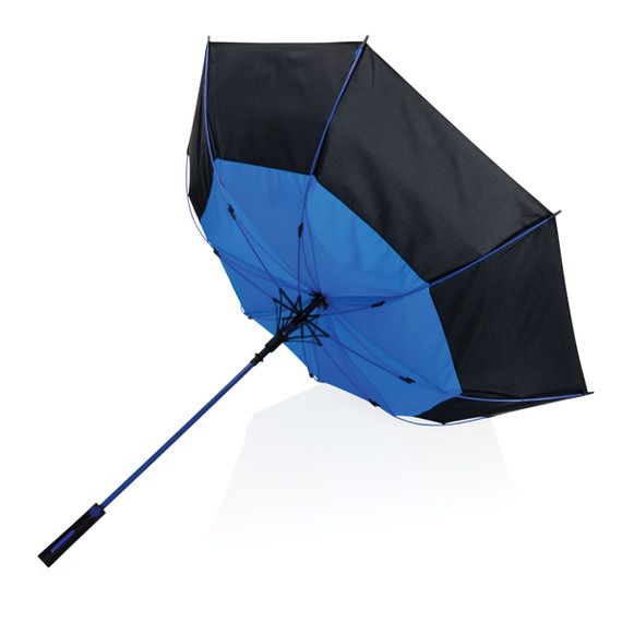 Parapluie publicitaire tempête 27" en rPET ouverture auto Impact AWARE™