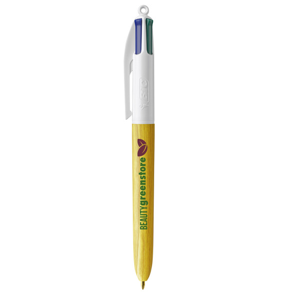 Stylo 4 couleurs publicitaire BIC® Wood Style