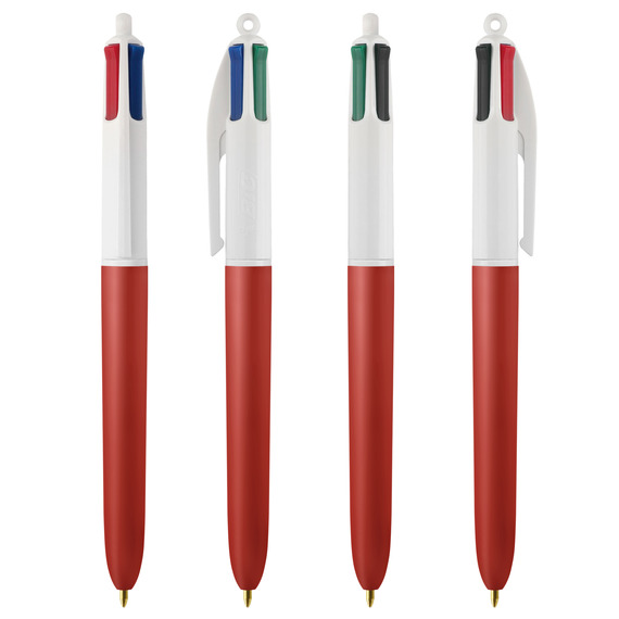 Stylo 4 couleurs publicitaire BIC® Colours Soft touch