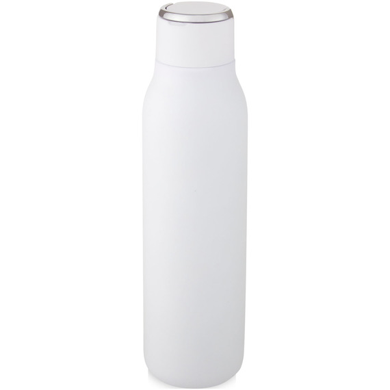 Bouteille publicitaire isotherme Marka 600 ml avec couche de cuivre et avec boucle métallique