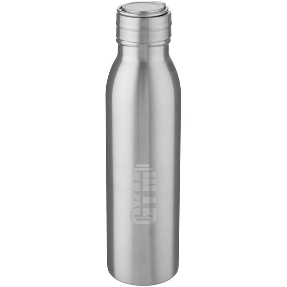 Bouteille publicitaire de sport Harper 700 ml en acier inoxydable avec boucle métallique