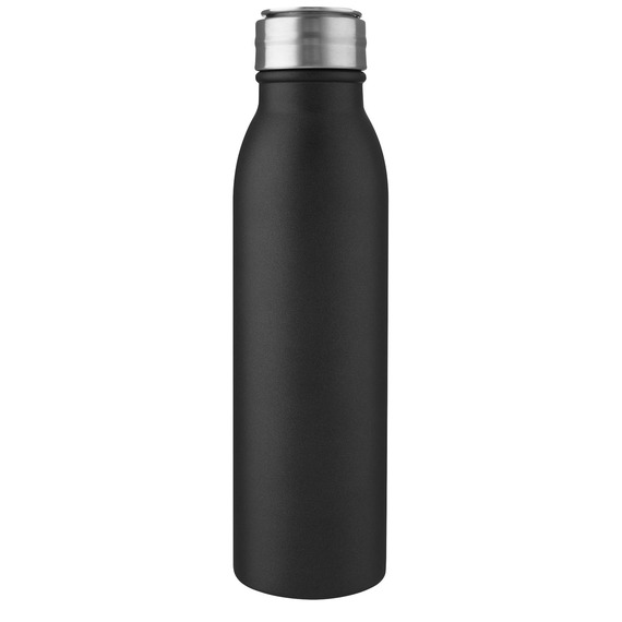 Bouteille publicitaire de sport Harper 700 ml en acier inoxydable avec boucle métallique