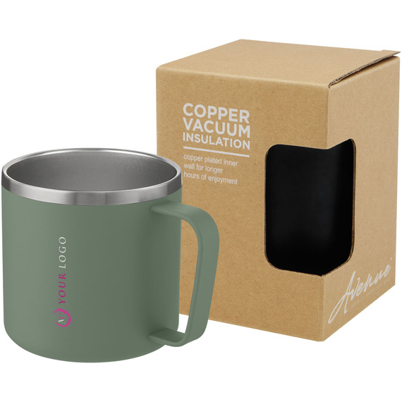 Mug publicitaire isotherme Nordre 350 ml avec couche de cuivre