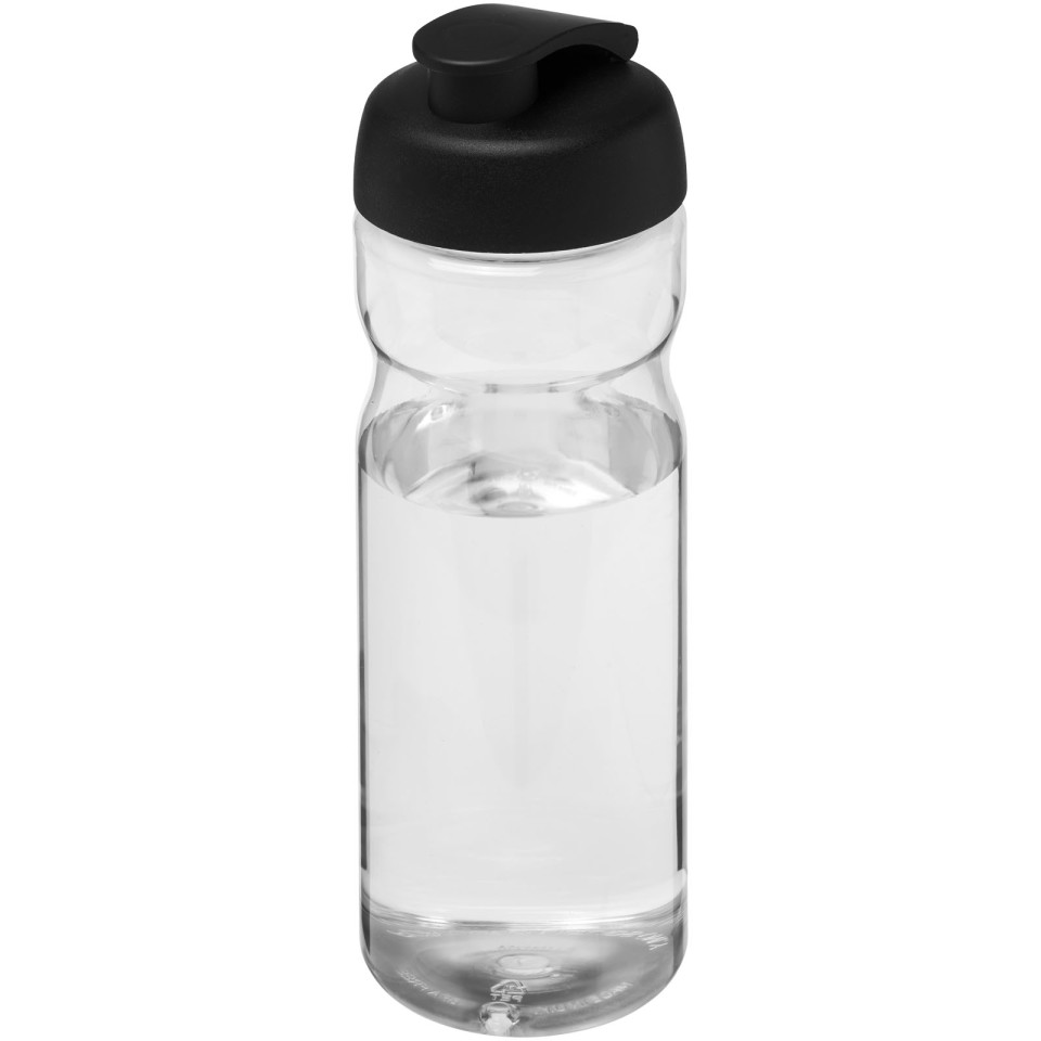 Bouteille publicitaire de sport H2O Active® Base Tritan™ de 650 ml à couvercle à clapet