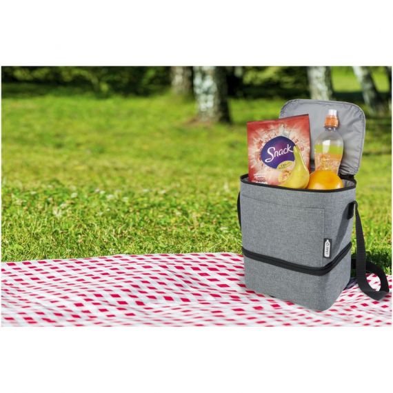 Sac-repas publicitaire isotherme Tundra en RPET pour 9 canettes