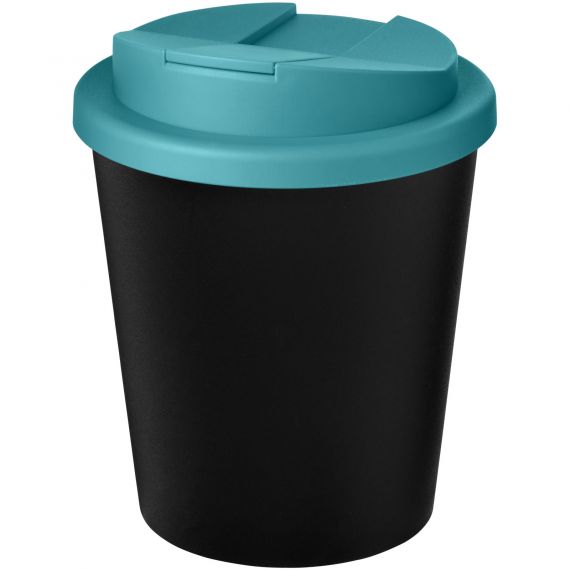 Gobelet publicitaire recyclé Americano® Espresso Eco de 250 ml avec couvercle anti-déversement