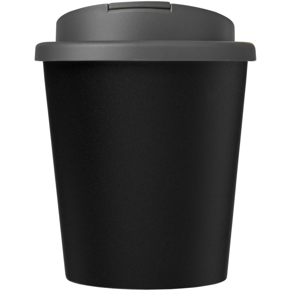 Gobelet publicitaire recyclé Americano® Espresso Eco de 250 ml avec couvercle anti-déversement