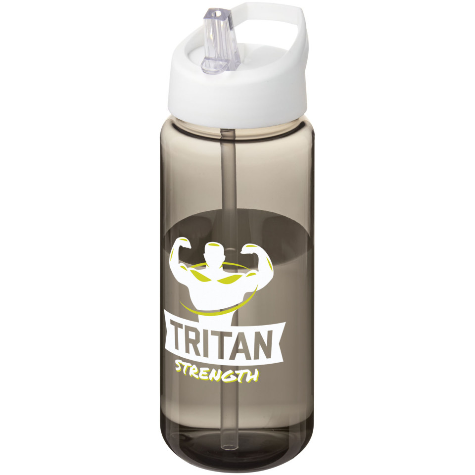 Bouteille publicitaire de sport H2O Active® Octave Tritan™ de 600 ml avec couvercle à bec verseur