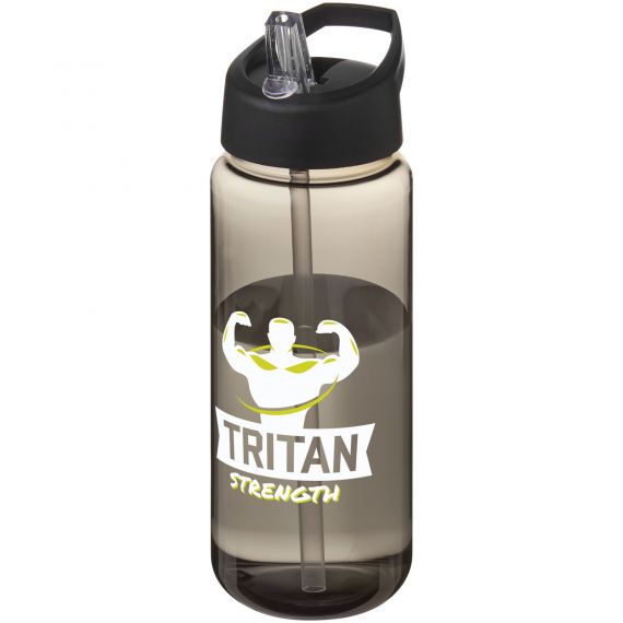 Bouteille publicitaire de sport H2O Active® Octave Tritan™ de 600 ml avec couvercle à bec verseur