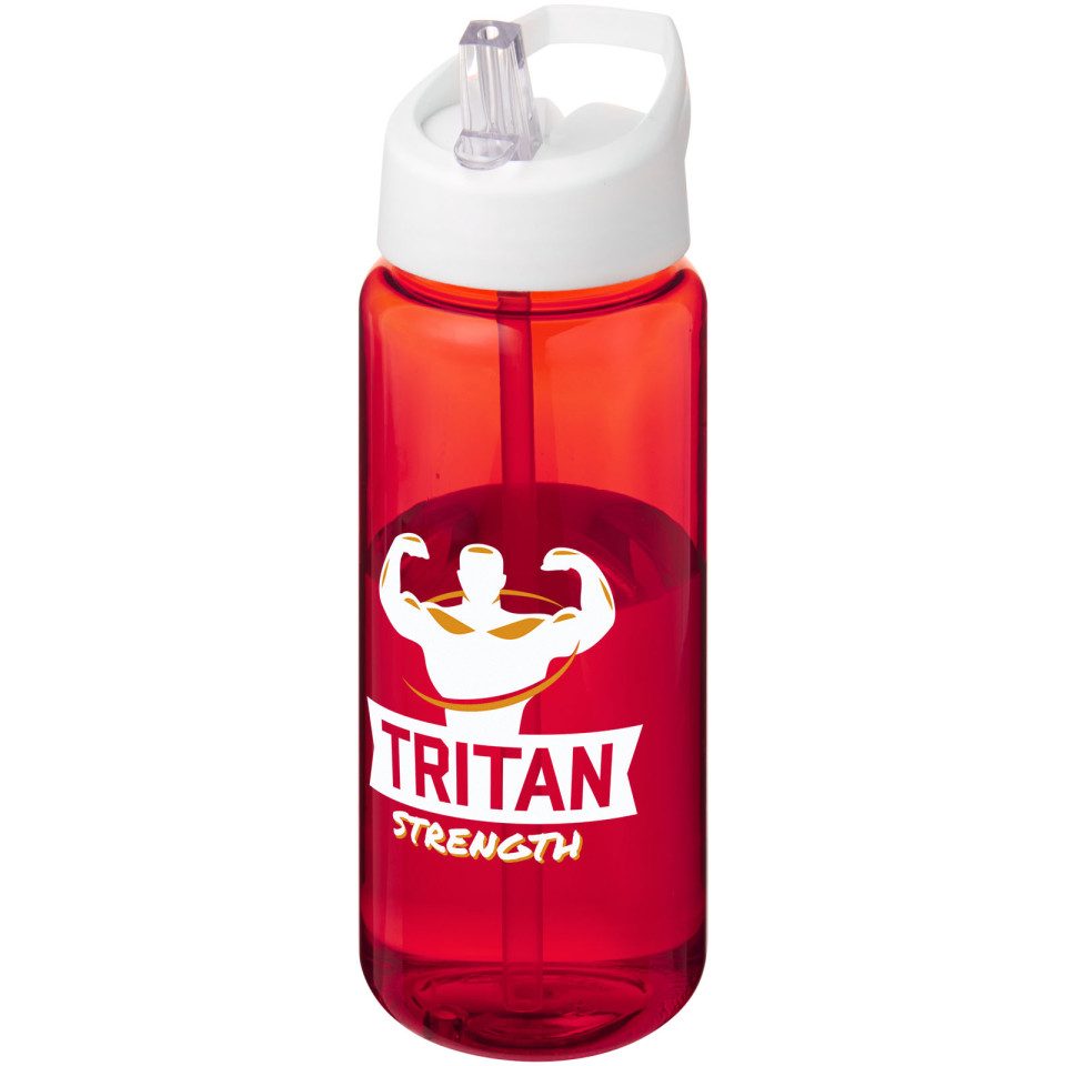 Bouteille publicitaire de sport H2O Active® Octave Tritan™ de 600 ml avec couvercle à bec verseur