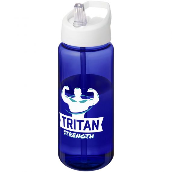 Bouteille publicitaire de sport H2O Active® Octave Tritan™ de 600 ml avec couvercle à bec verseur