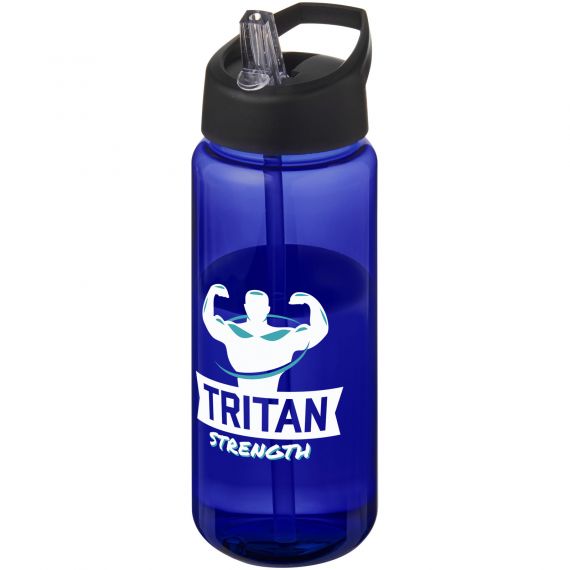 Bouteille publicitaire de sport H2O Active® Octave Tritan™ de 600 ml avec couvercle à bec verseur