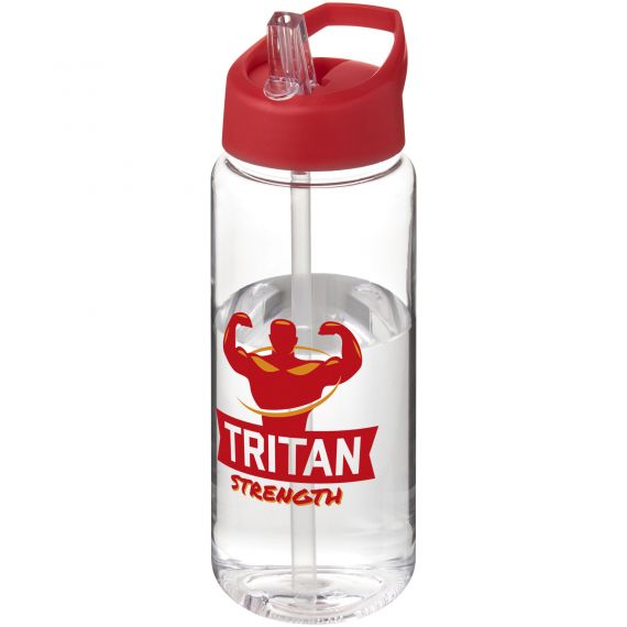 Bouteille publicitaire de sport H2O Active® Octave Tritan™ de 600 ml avec couvercle à bec verseur