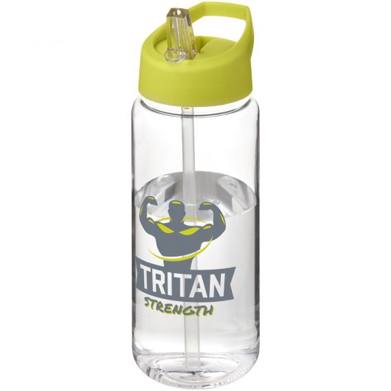 Bouteille publicitaire de sport H2O Active® Octave Tritan™ de 600 ml avec couvercle à bec verseur