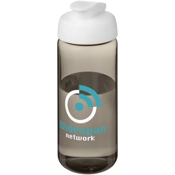 Bouteille publicitaire de sport H2O Active® Octave Tritan™ de 600 ml avec couvercle à clapet