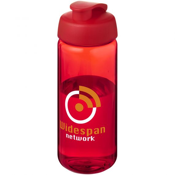 Bouteille publicitaire de sport H2O Active® Octave Tritan™ de 600 ml avec couvercle à clapet