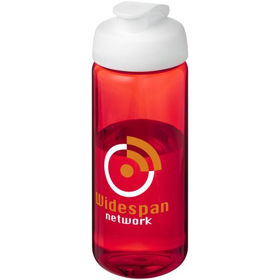 Bouteille publicitaire de sport H2O Active® Octave Tritan™ de 600 ml avec couvercle à clapet