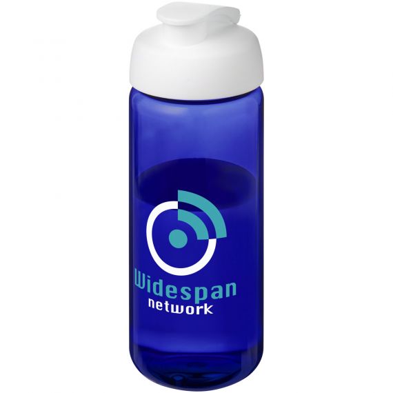 Bouteille publicitaire de sport H2O Active® Octave Tritan™ de 600 ml avec couvercle à clapet