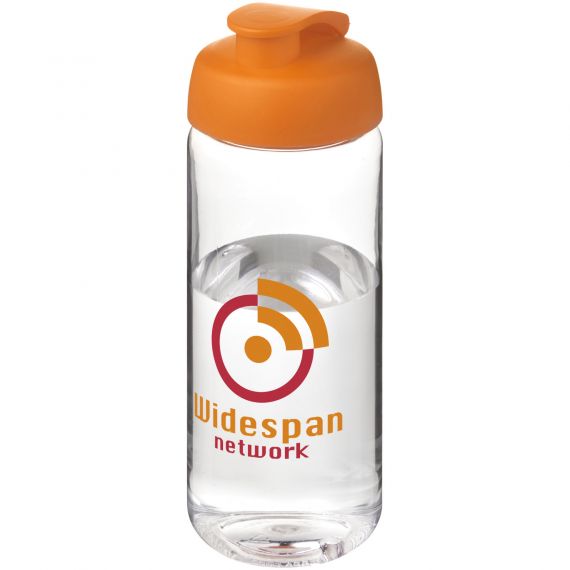 Bouteille publicitaire de sport H2O Active® Octave Tritan™ de 600 ml avec couvercle à clapet