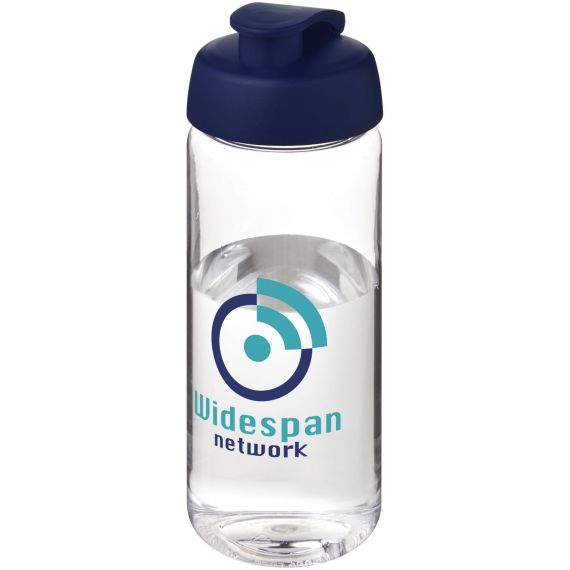 Bouteille publicitaire de sport H2O Active® Octave Tritan™ de 600 ml avec couvercle à clapet