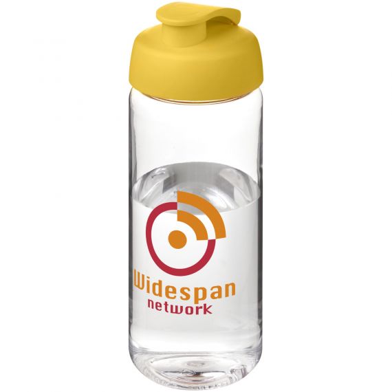 Bouteille publicitaire de sport H2O Active® Octave Tritan™ de 600 ml avec couvercle à clapet