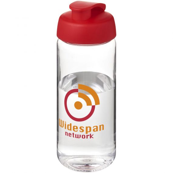 Bouteille publicitaire de sport H2O Active® Octave Tritan™ de 600 ml avec couvercle à clapet