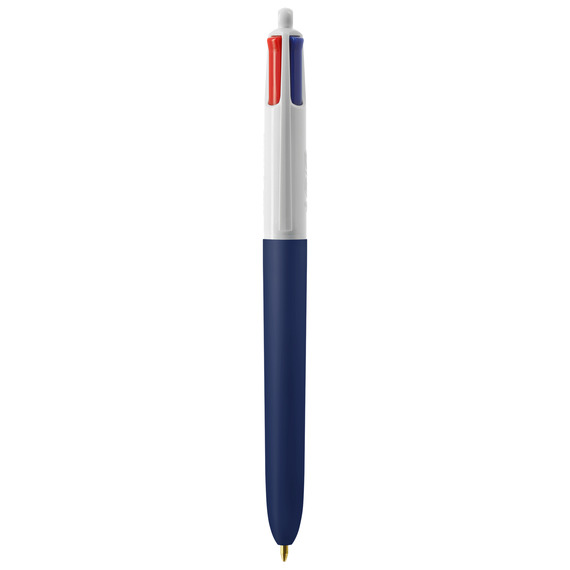 Stylo 4 couleurs publicitaire BIC® Colours Soft touch cordon lanière