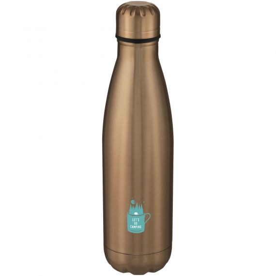 Bouteille publicitaire Cove de 500 ml en acier inoxydable à isolation sous vide