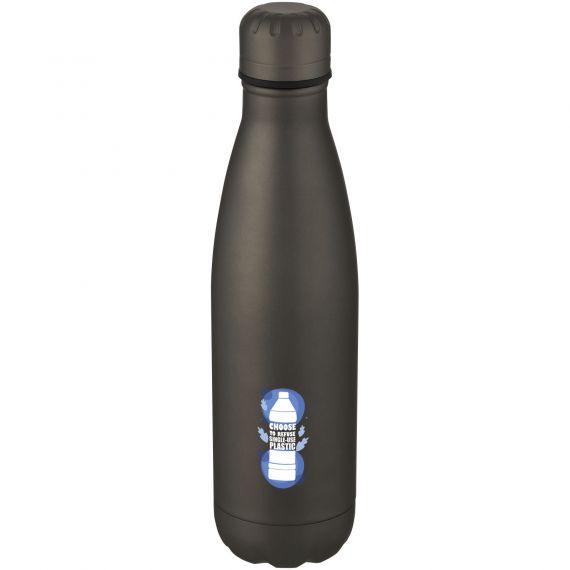 Bouteille publicitaire Cove de 500 ml en acier inoxydable à isolation sous vide