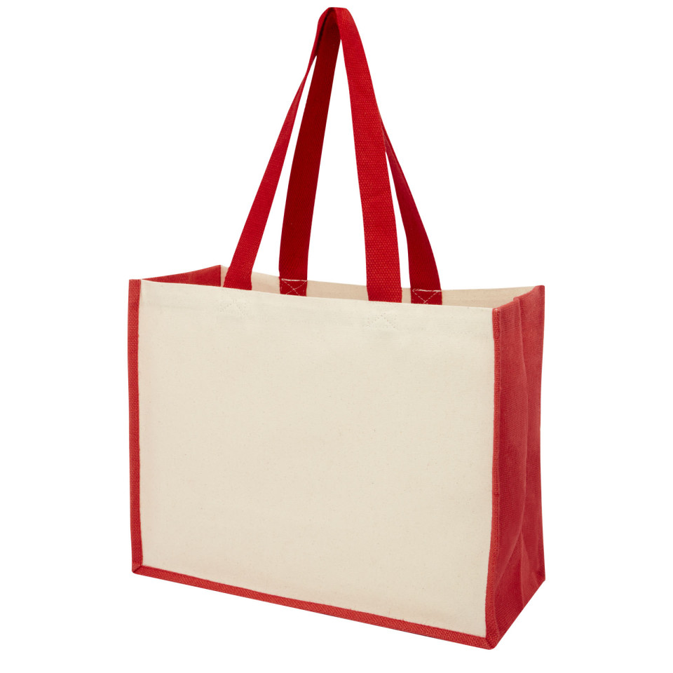 Sac publicitaire Varai 340 g/m² en toile et jute