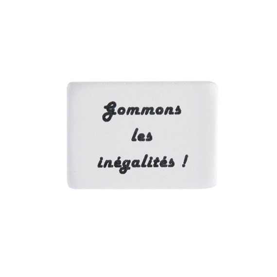 Gomme naturelle personnalisable 39.5x23.5x9.2 mm