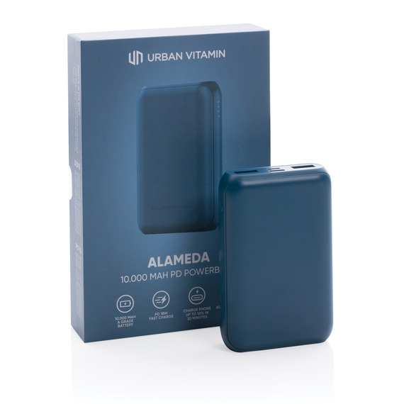 Powerbank publicitaire 10.000 mAh 18W PD Urban Vitamin Alameda