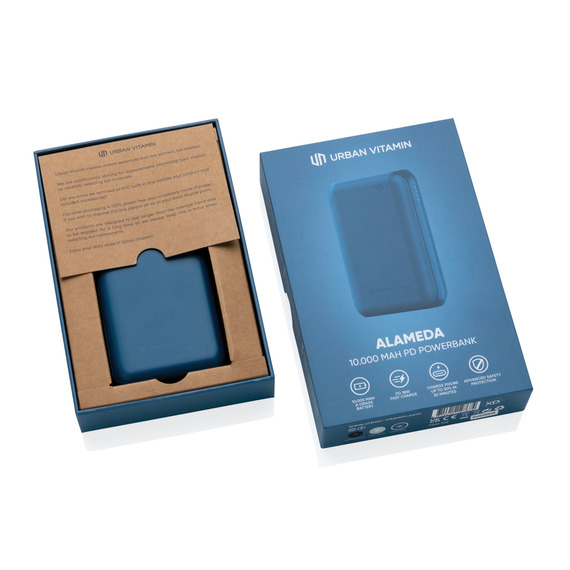 Powerbank publicitaire 10.000 mAh 18W PD Urban Vitamin Alameda