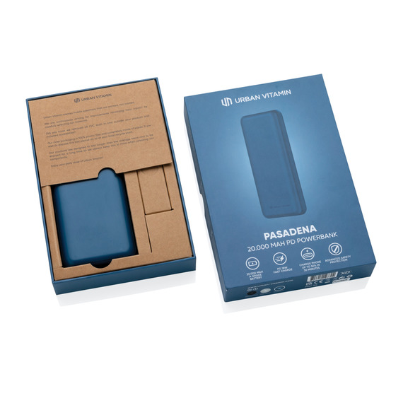 Powerbank publicitaire 20.000 mAh 18W Pd Urban Vitamin Pasadena