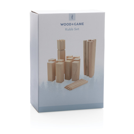 Jeu publicitaire de Kubb en bois