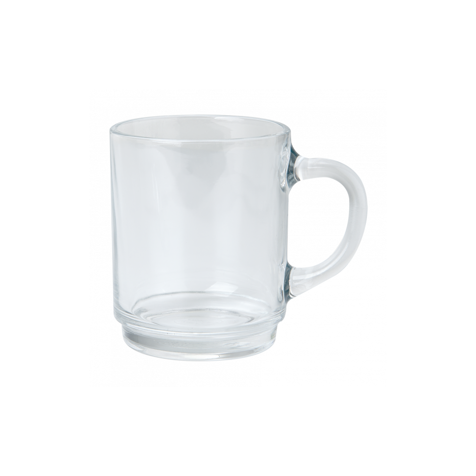 Mug en verre trempé 26 cl personnalisé fabriqué en France