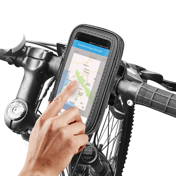 Support publicitaire de Téléphone Etanche pour Vélo / Moto / Trotinette, jusqu'à 6.8 Pouces