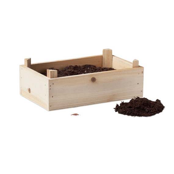 Kit de culture de tomates personnalisable dans une caisse en bois Made in Europe