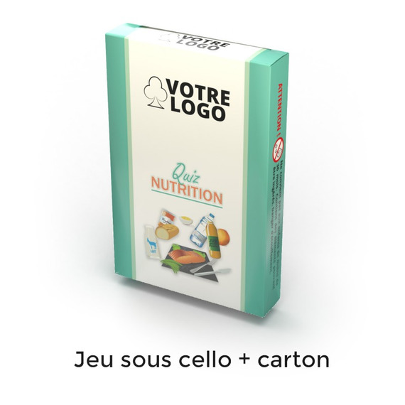 Jeux de cartes personnalisables Quiz nutrition de 44 cartes