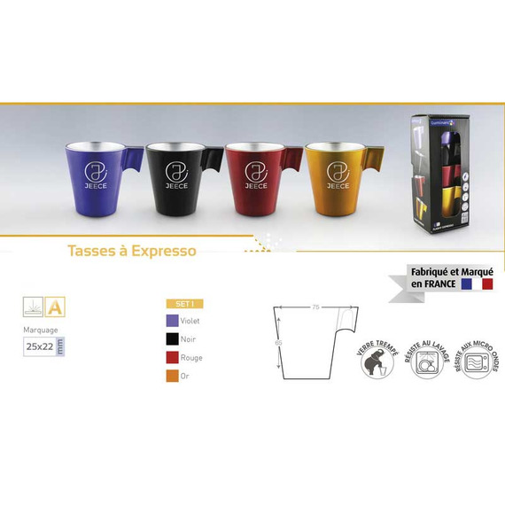 Set tasses expresso personnalisé express