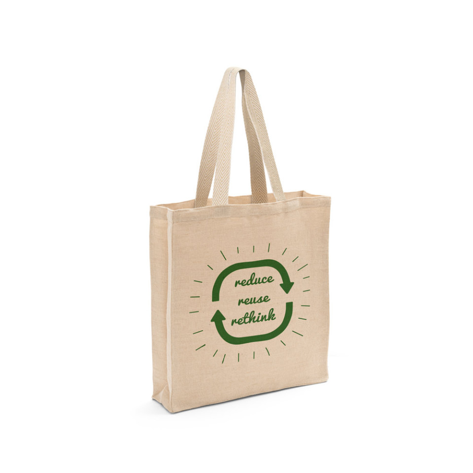 Sac shopping publicitaire en toile de jute 275g 27x41x9cm