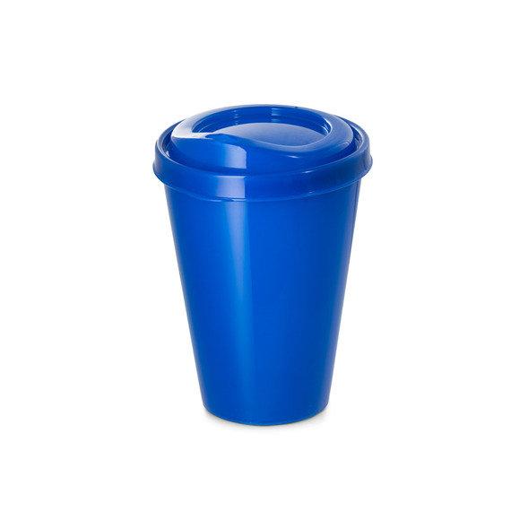 Verre gobelet personnalisé réutilisable en PP avec couvercle 430ml fabriqué en Europe