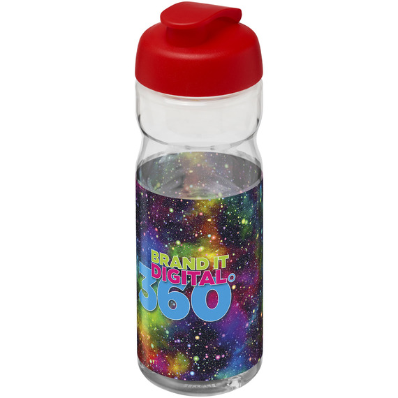 Bouteille publicitaire de sport H2O Base® 650 ml à  clapet Made in Europe