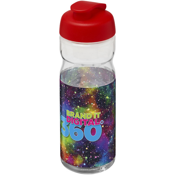 Bouteille publicitaire de sport H2O Base® 650 ml à  clapet Made in Europe