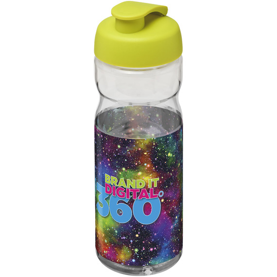 Bouteille publicitaire de sport H2O Base® 650 ml à  clapet Made in Europe